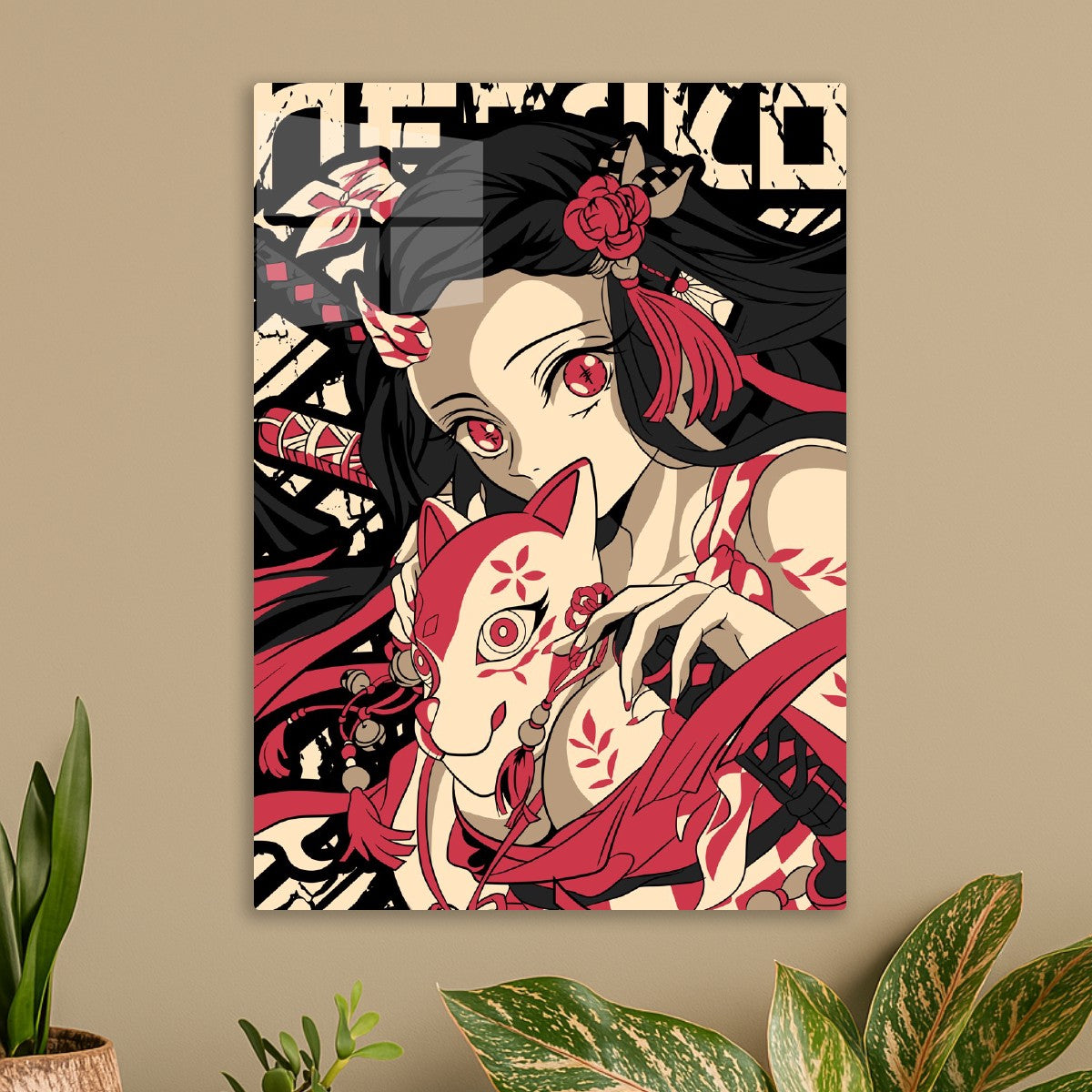 Nezuko Kitsune Style Art
