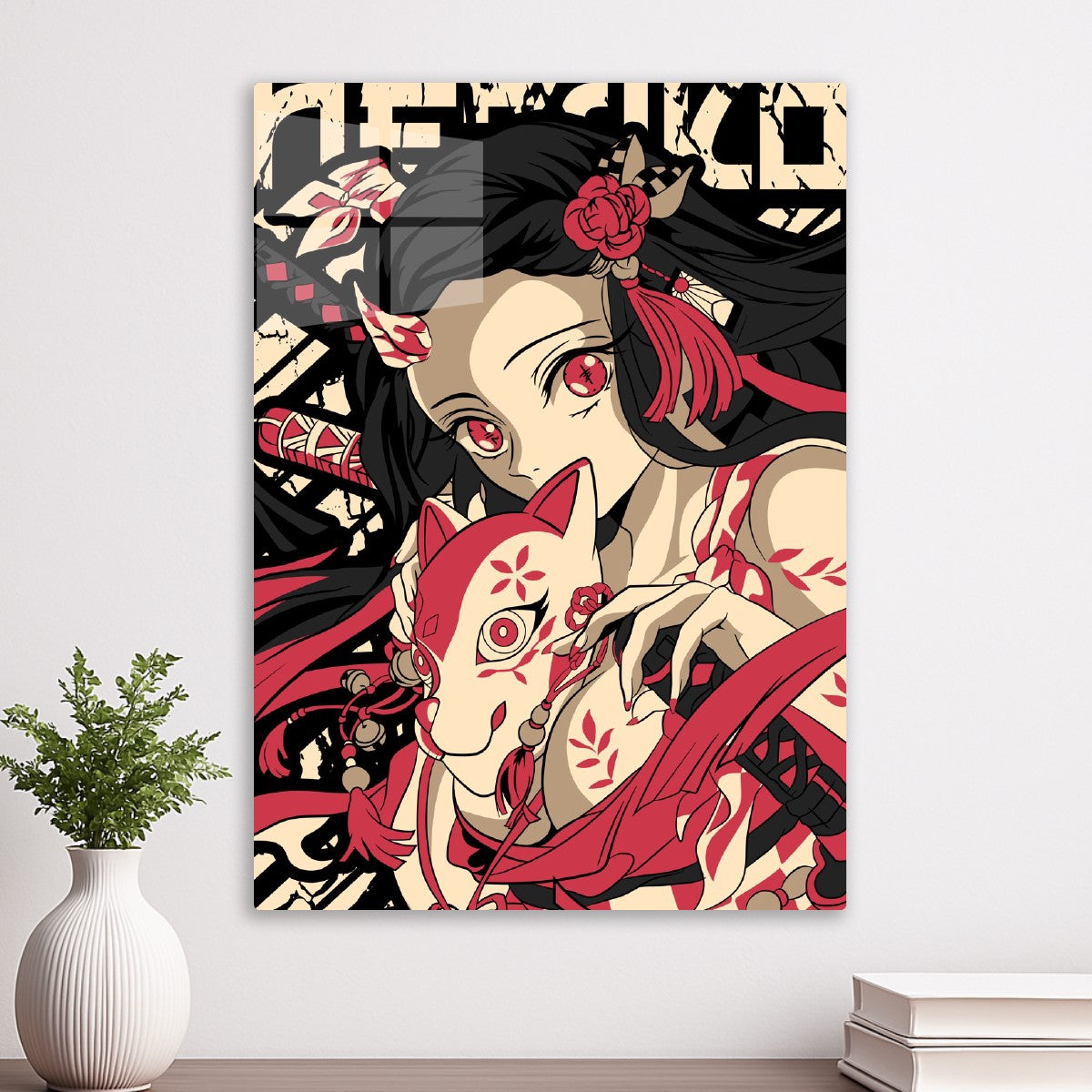 Nezuko Kitsune Style Art