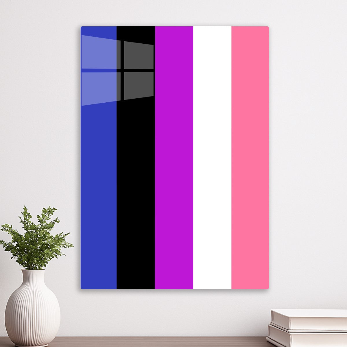 Genderfluid Vertical Stripes