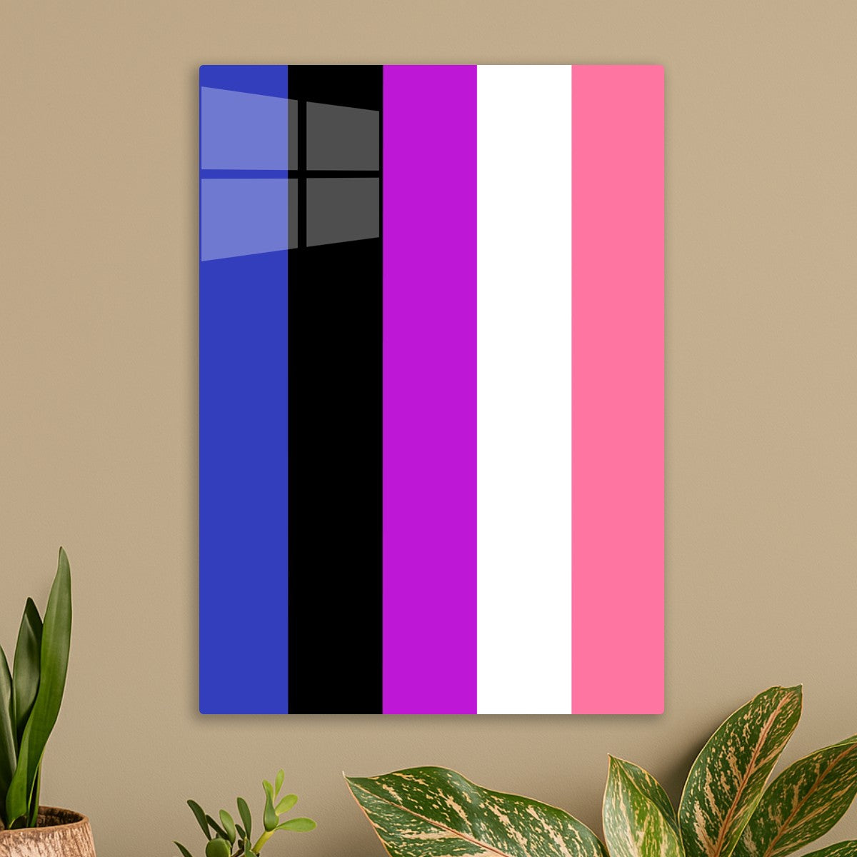 Genderfluid Vertical Stripes