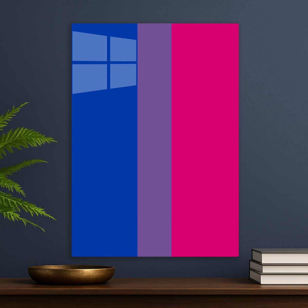Vertical Bisexual Pride Flag