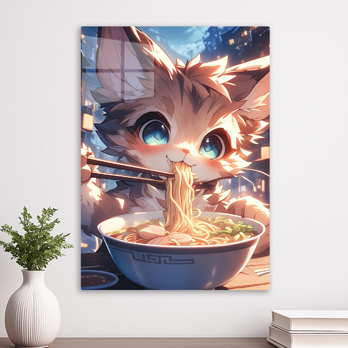 Anime Kitsune Cat Ramen