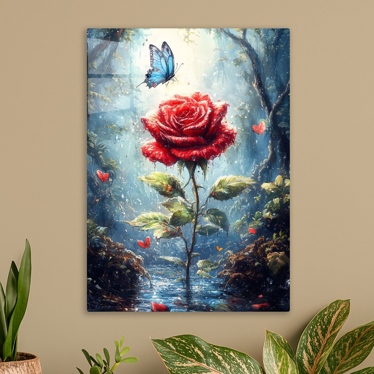 Red Rose Butterfly