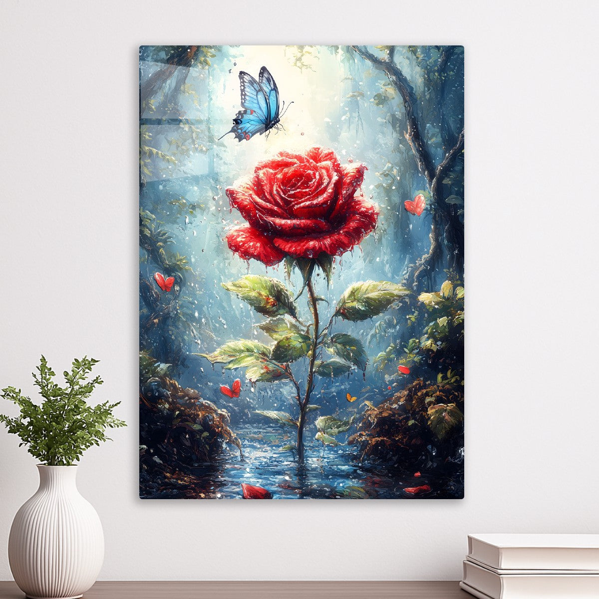 Red Rose Butterfly