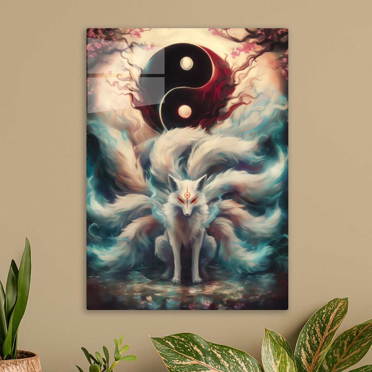 Yin and Yang Kitsune Fox