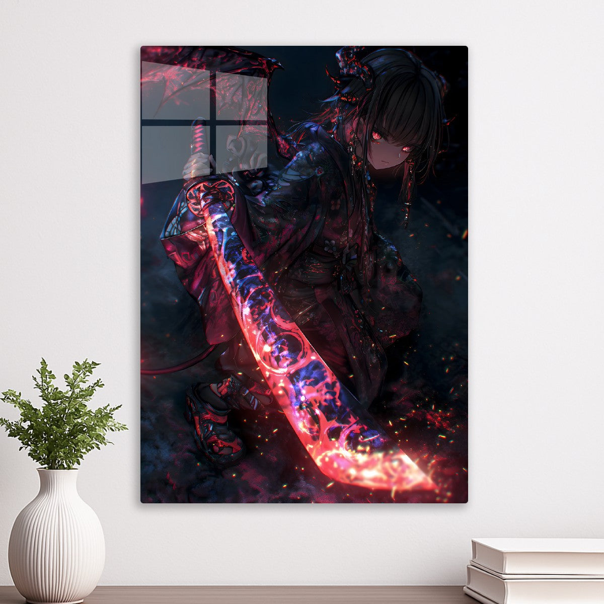 Red Fire Samurai Sword
