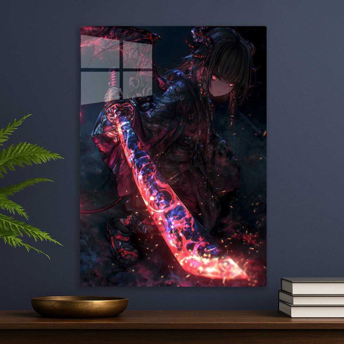 Red Fire Samurai Sword