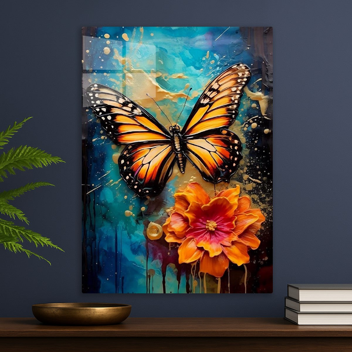 Butterfly Flower Painting