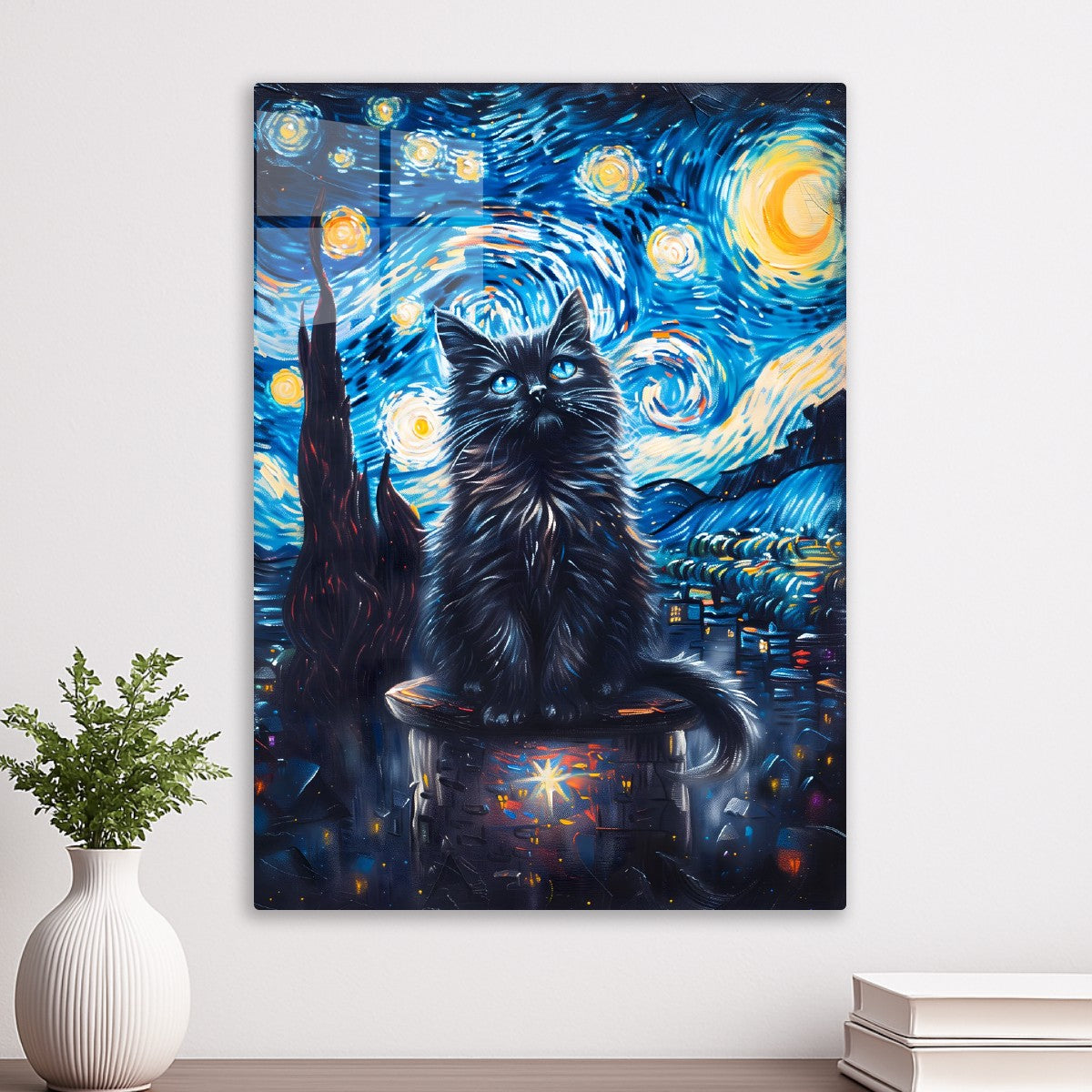 Black Van Gogh Cat