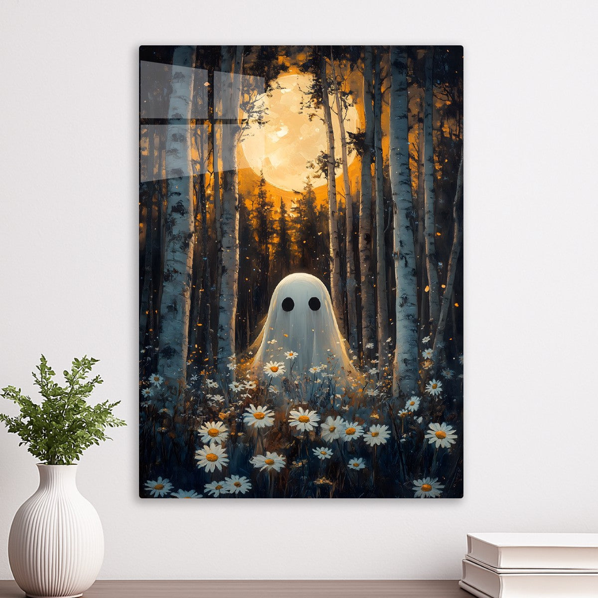 Daisy Sheet Ghost Birch Woods