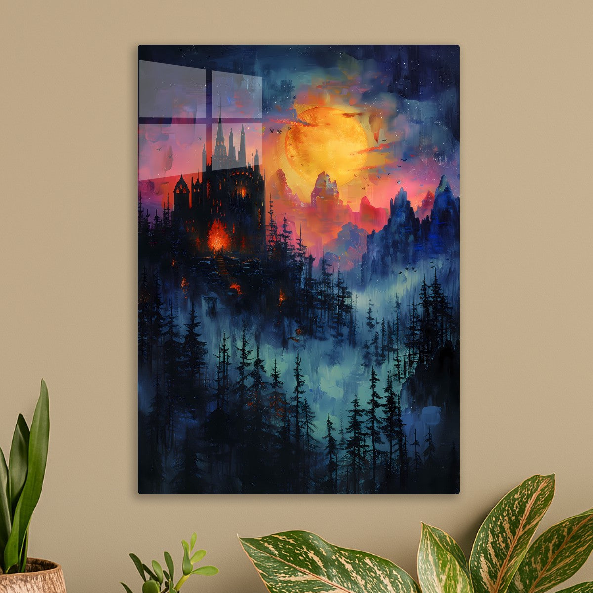 Midnight Fog Forest