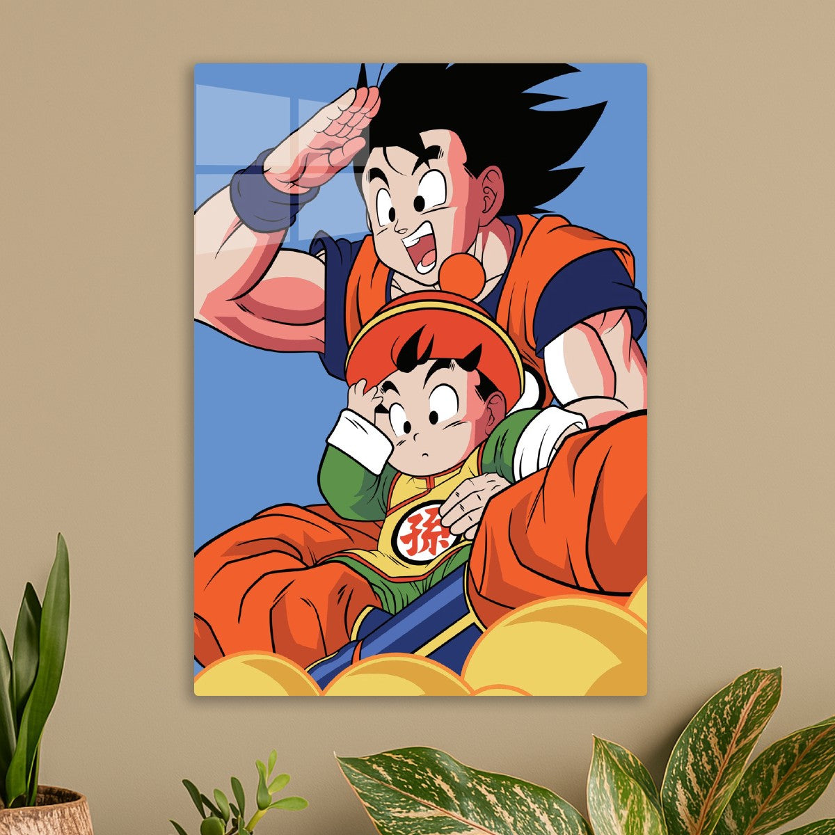 Goku & Gohan Flying High