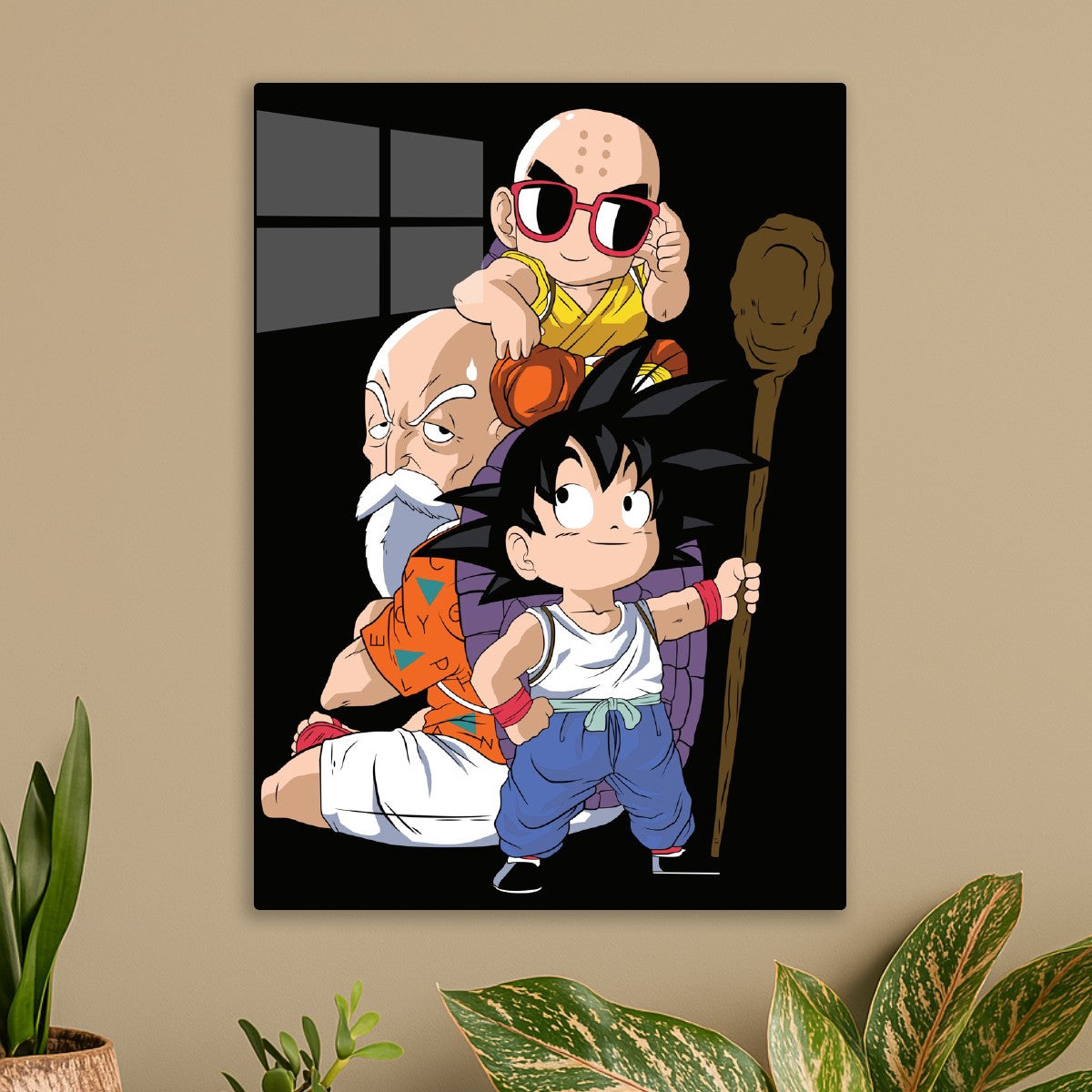 Goku, Krillin & Roshi Trio