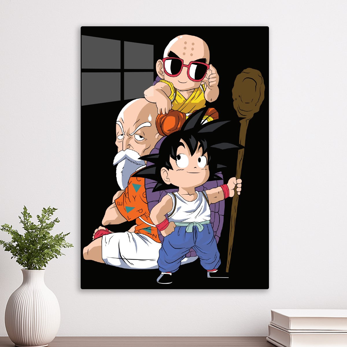 Goku, Krillin & Roshi Trio