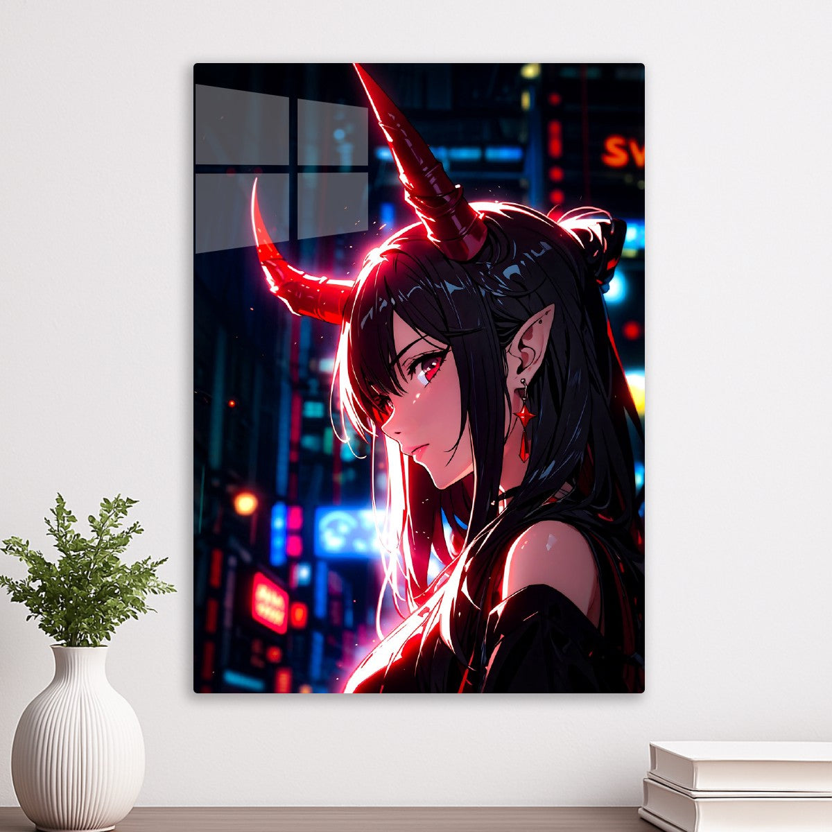 Demon Girl in Neon Lights