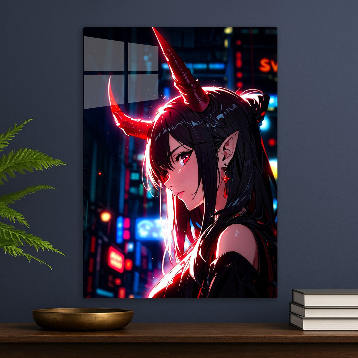 Demon Girl in Neon Lights