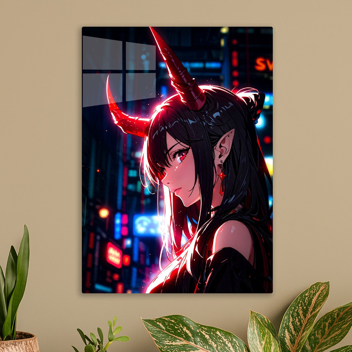 Demon Girl in Neon Lights