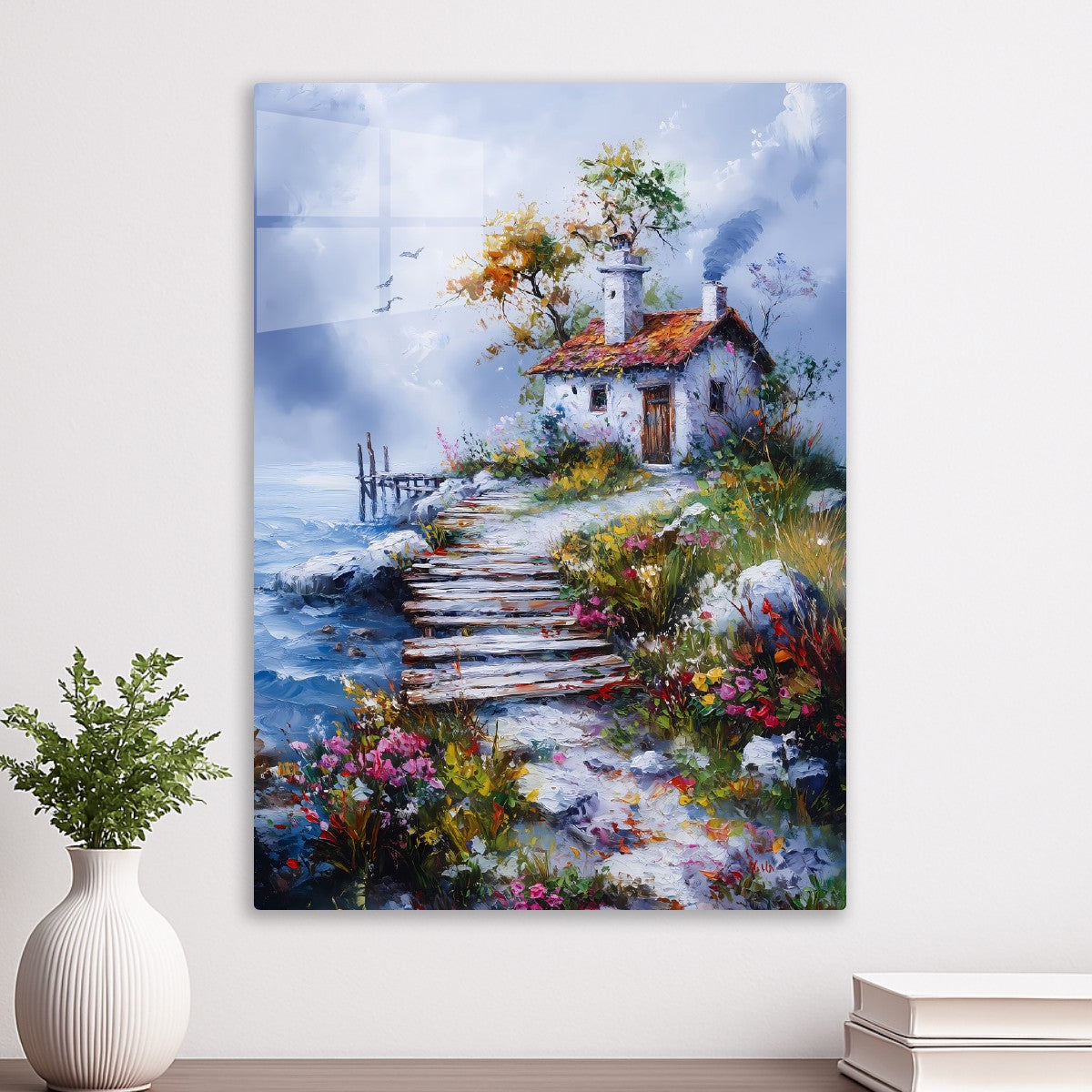 Lonely House at ocean