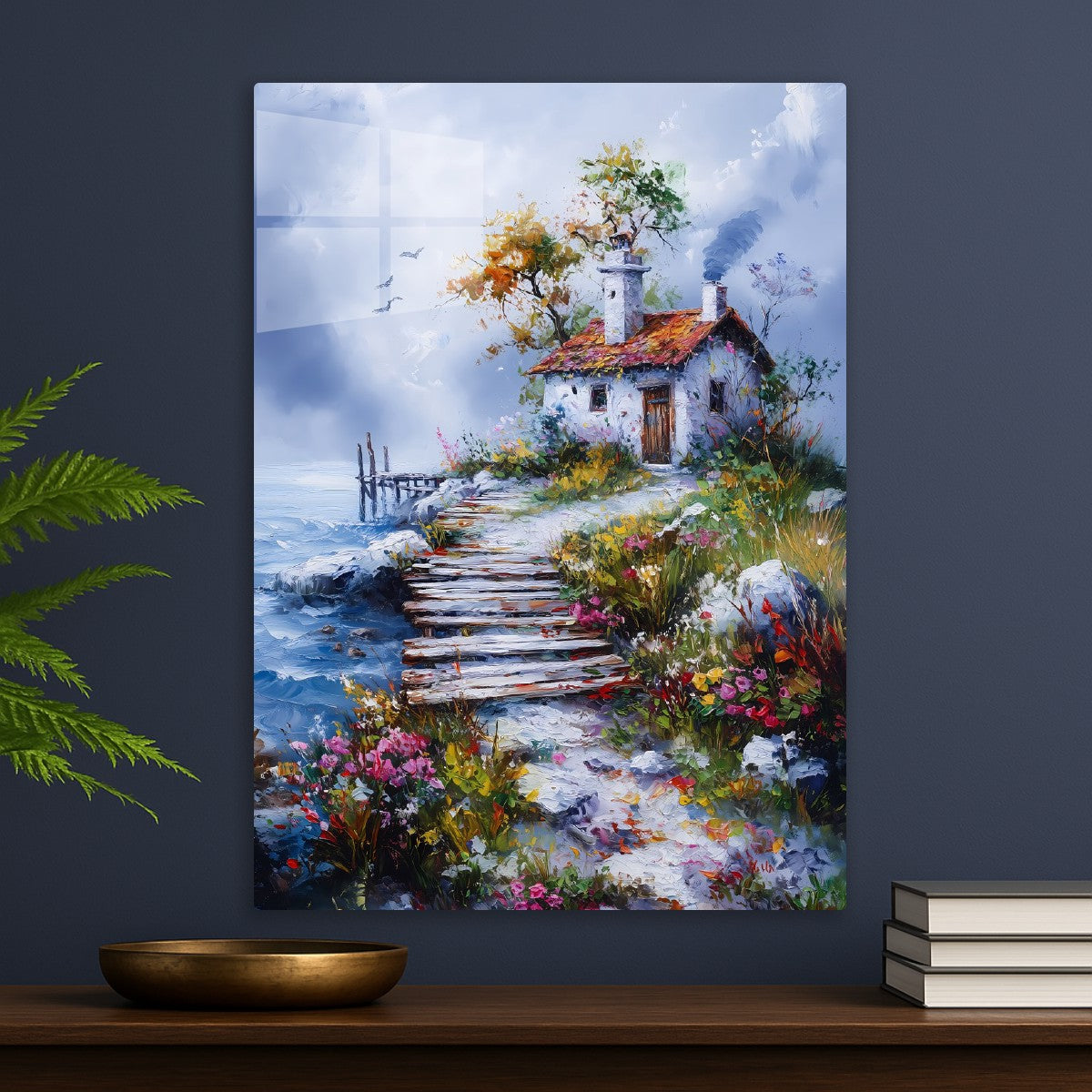 Lonely House at ocean