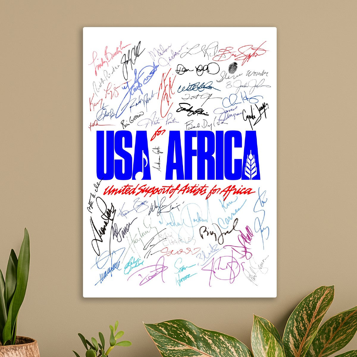 Usa For Africa blue
