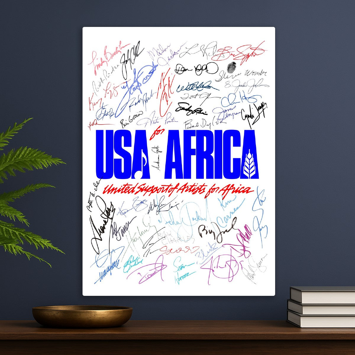 Usa For Africa blue