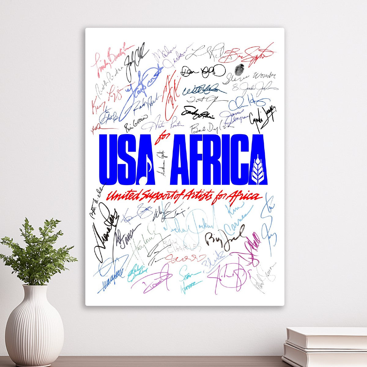 Usa For Africa blue