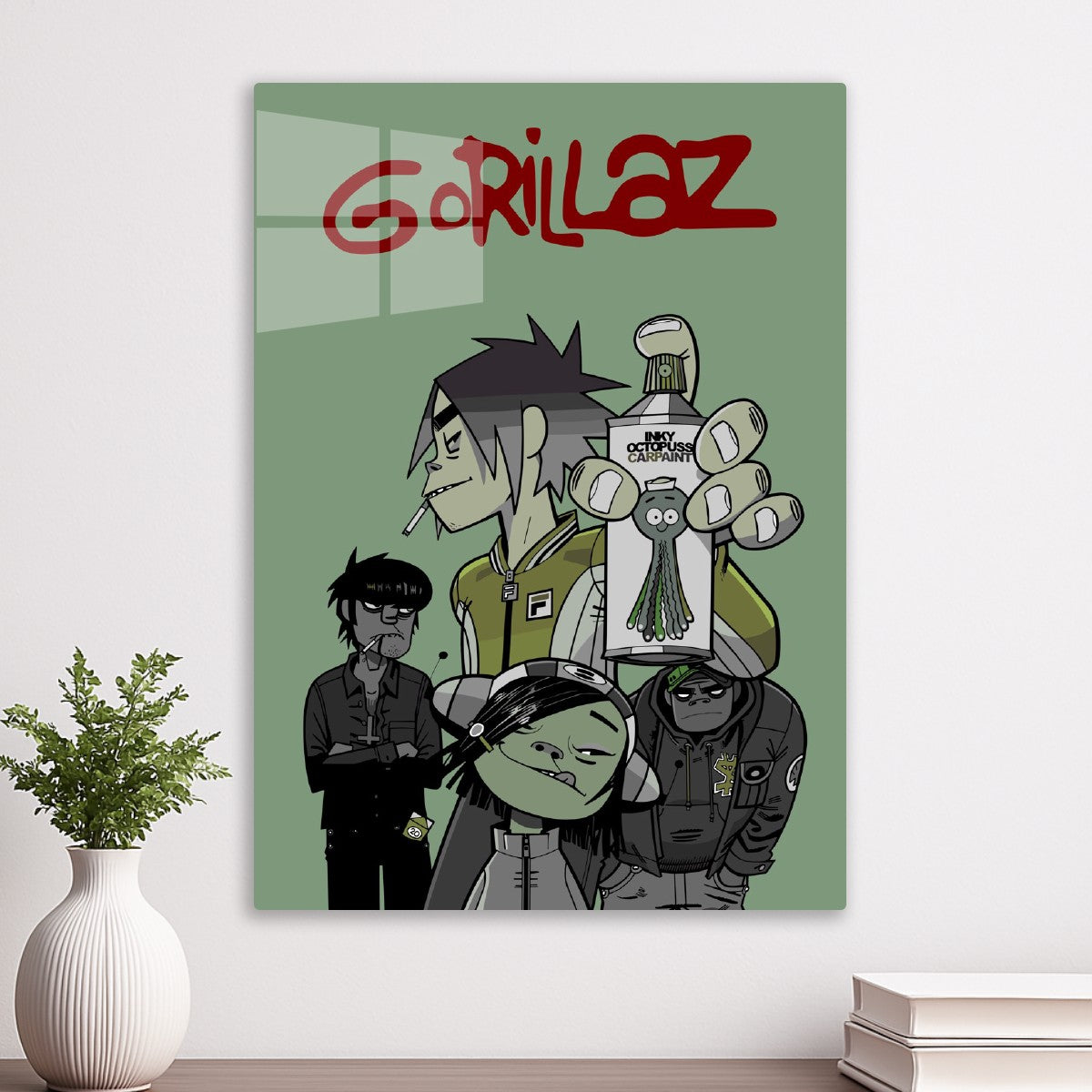 Gorillaz band cartoon Art