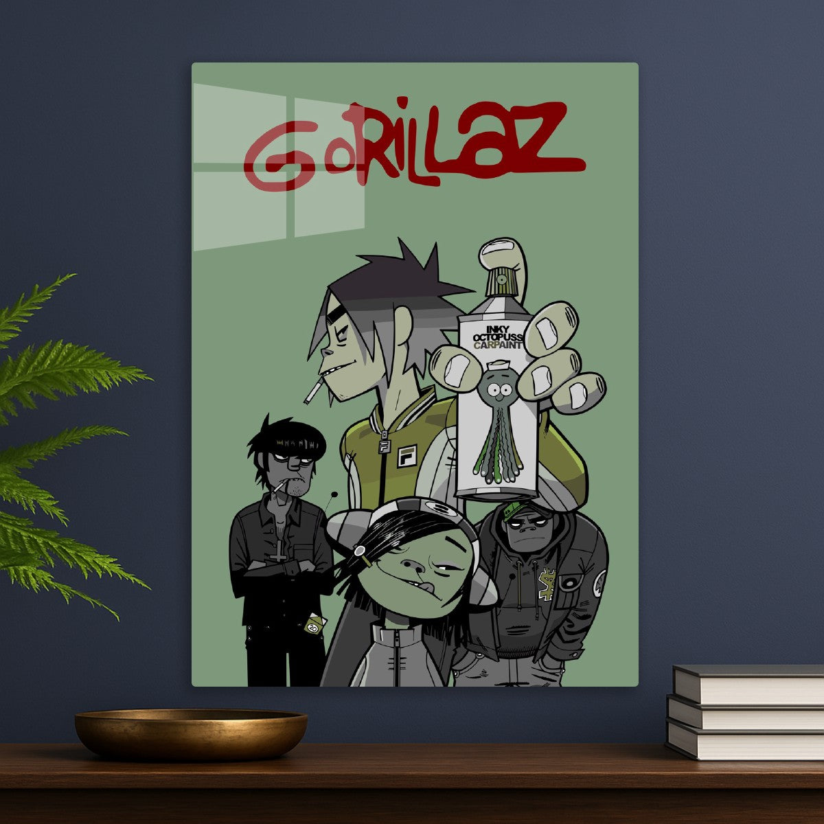 Gorillaz band cartoon Art