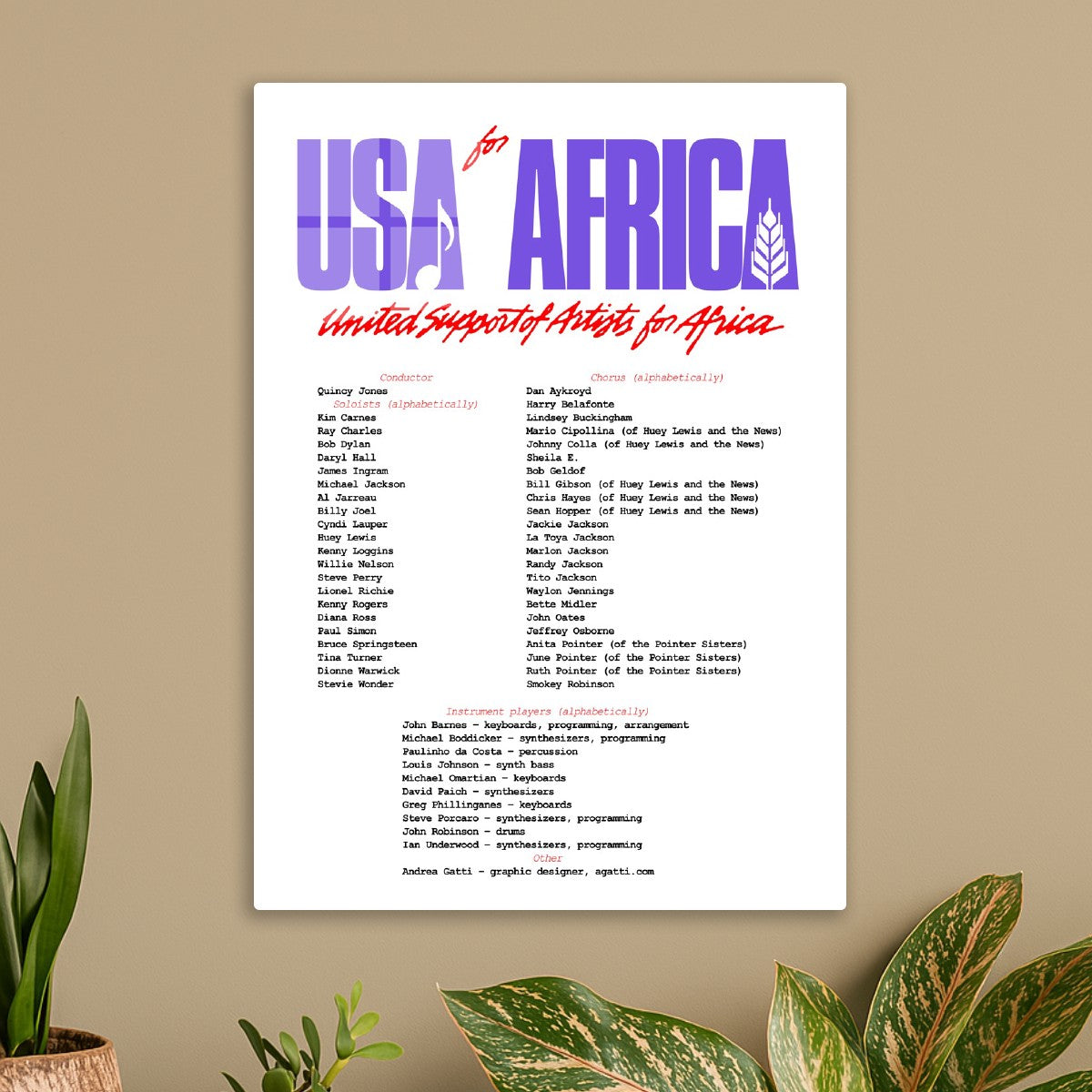 Usa For Africa violet