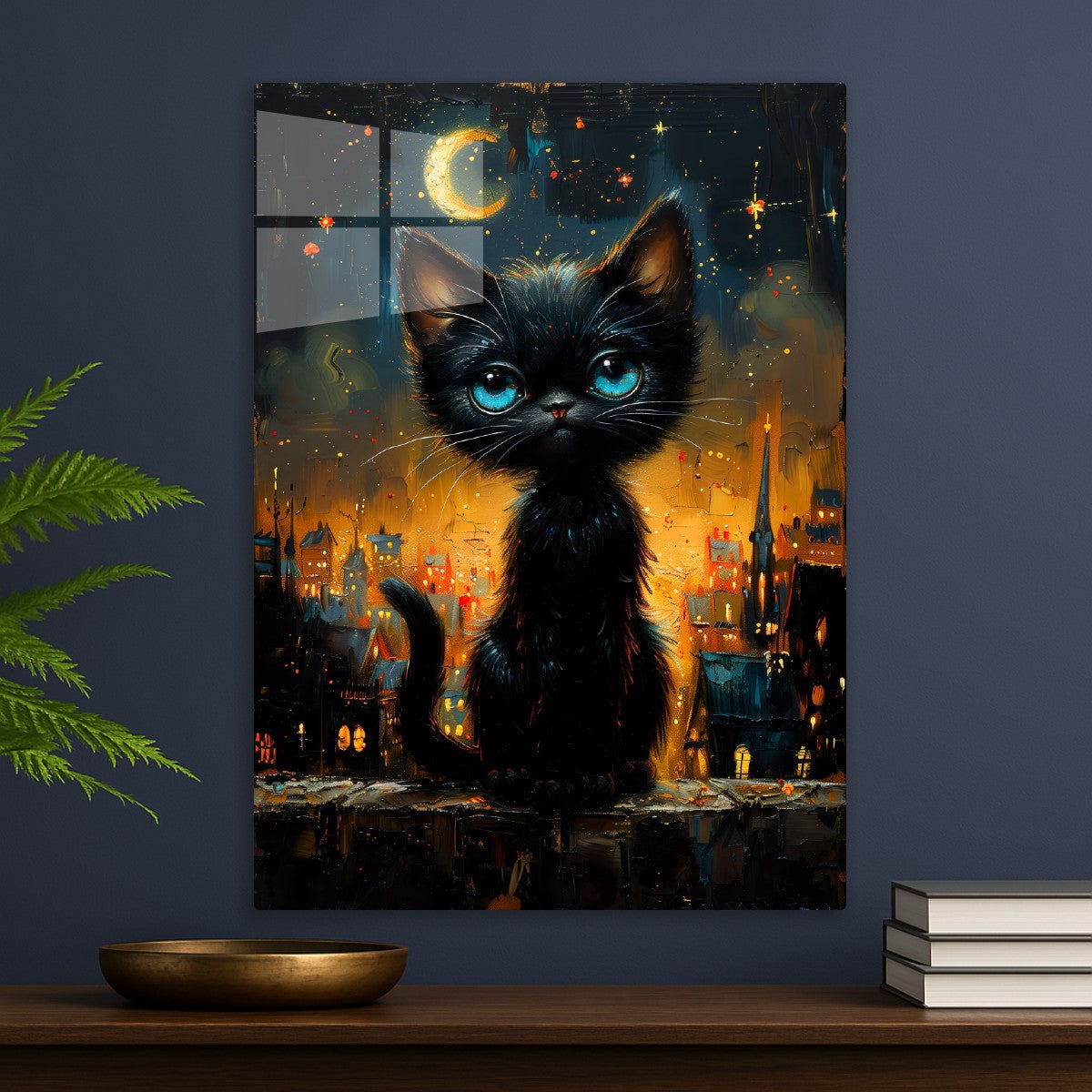 Cute Cat in Cityscape