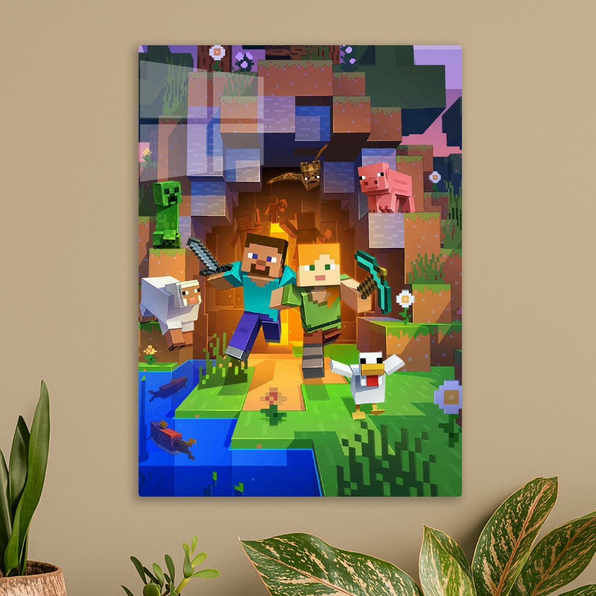 minecraft on action