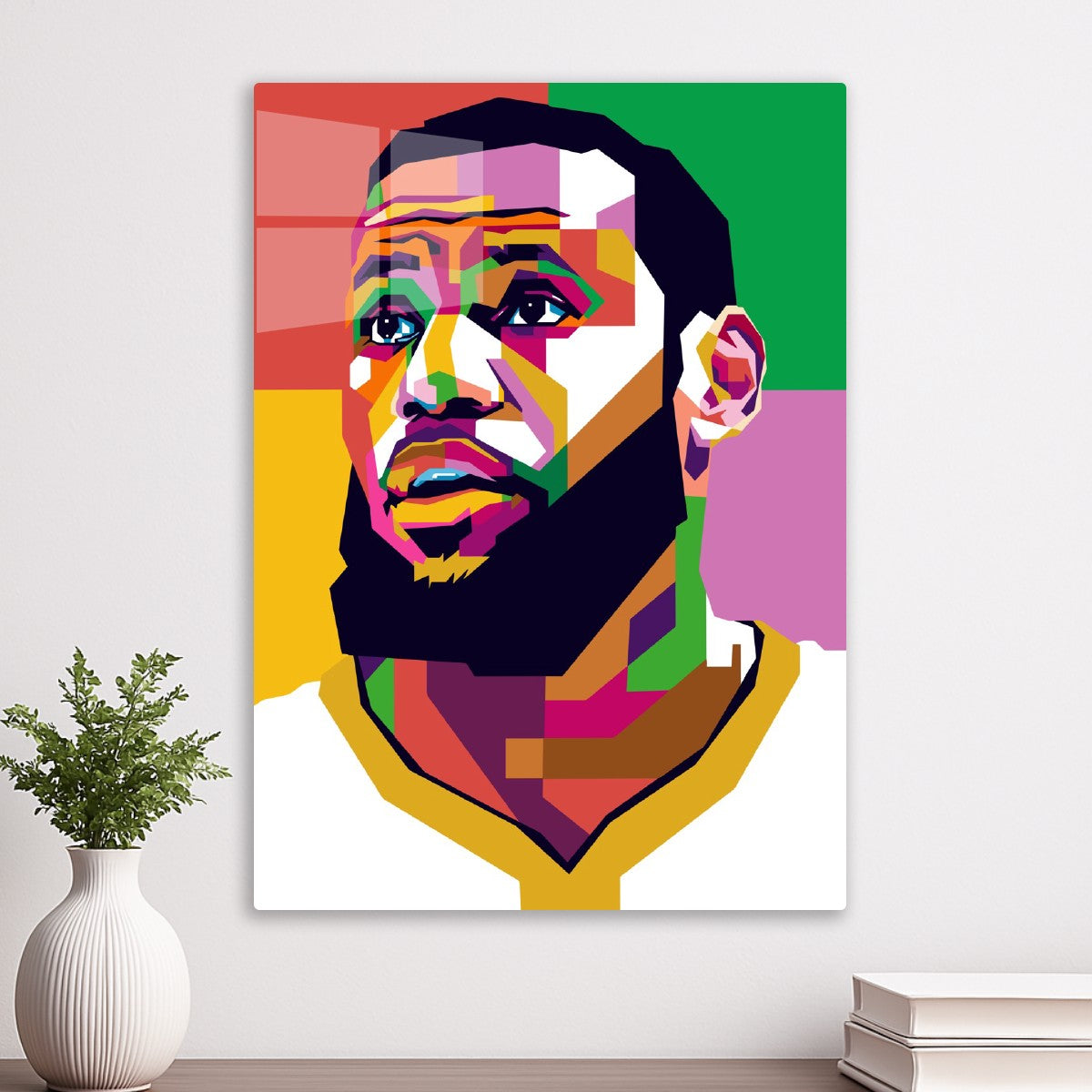 LeBron James Abstract Portrait