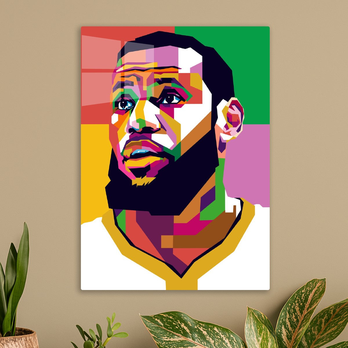LeBron James Abstract Portrait