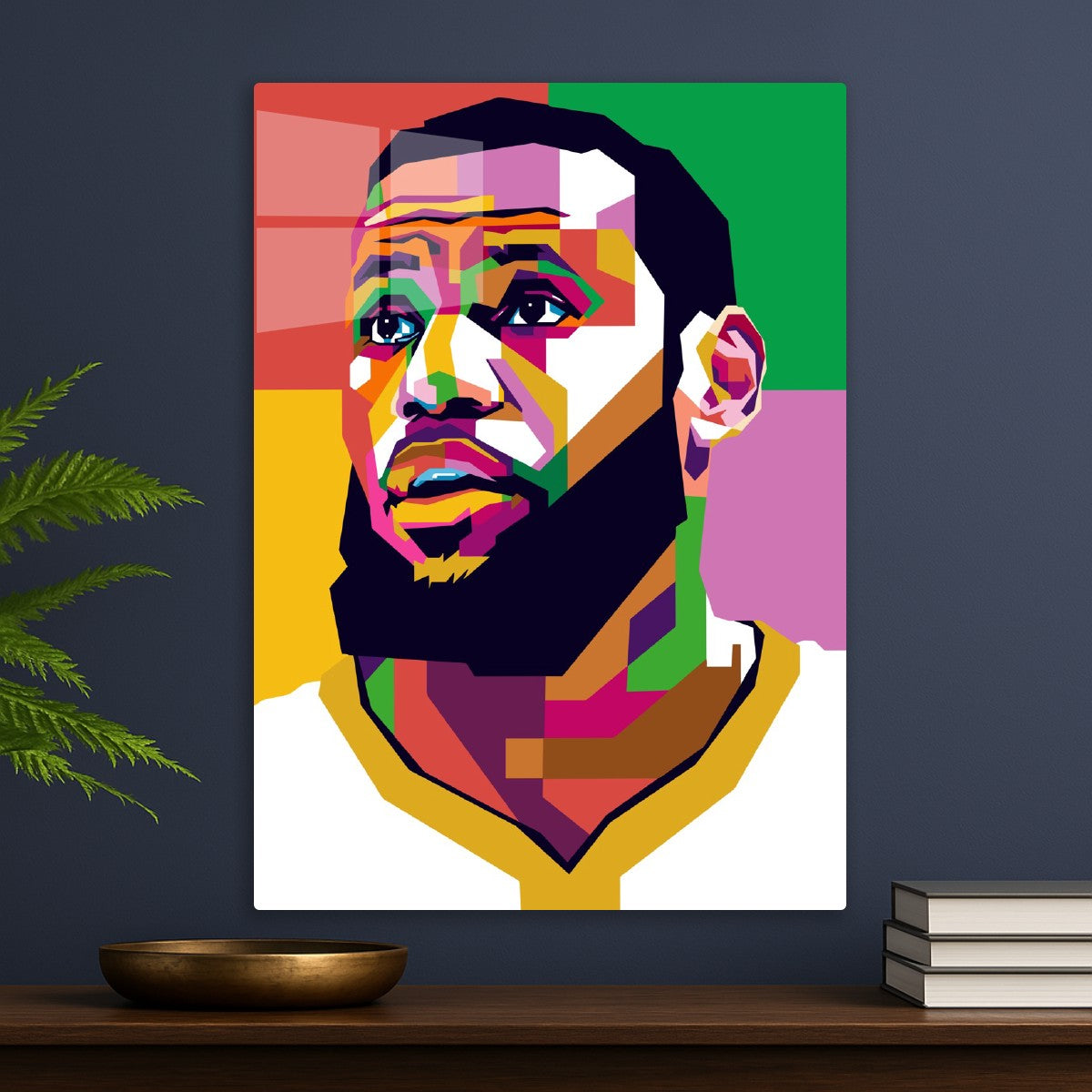 LeBron James Abstract Portrait