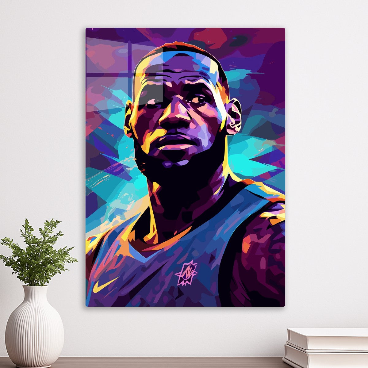 LeBron James Colorful Portrait
