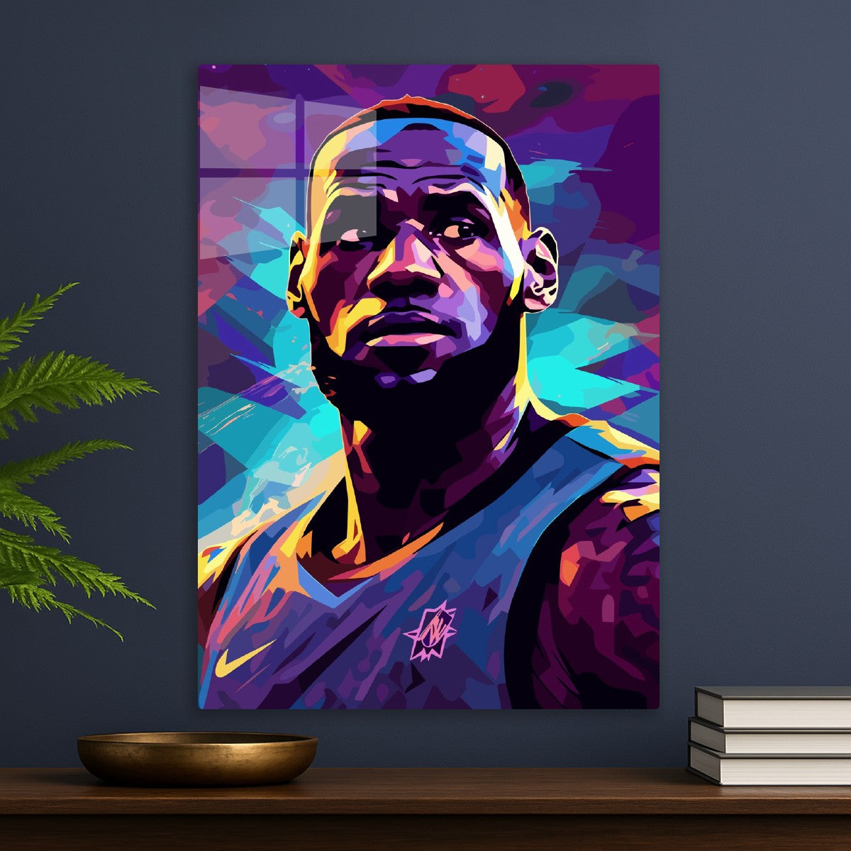 LeBron James Colorful Portrait