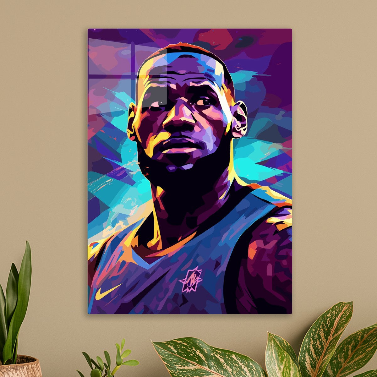LeBron James Colorful Portrait