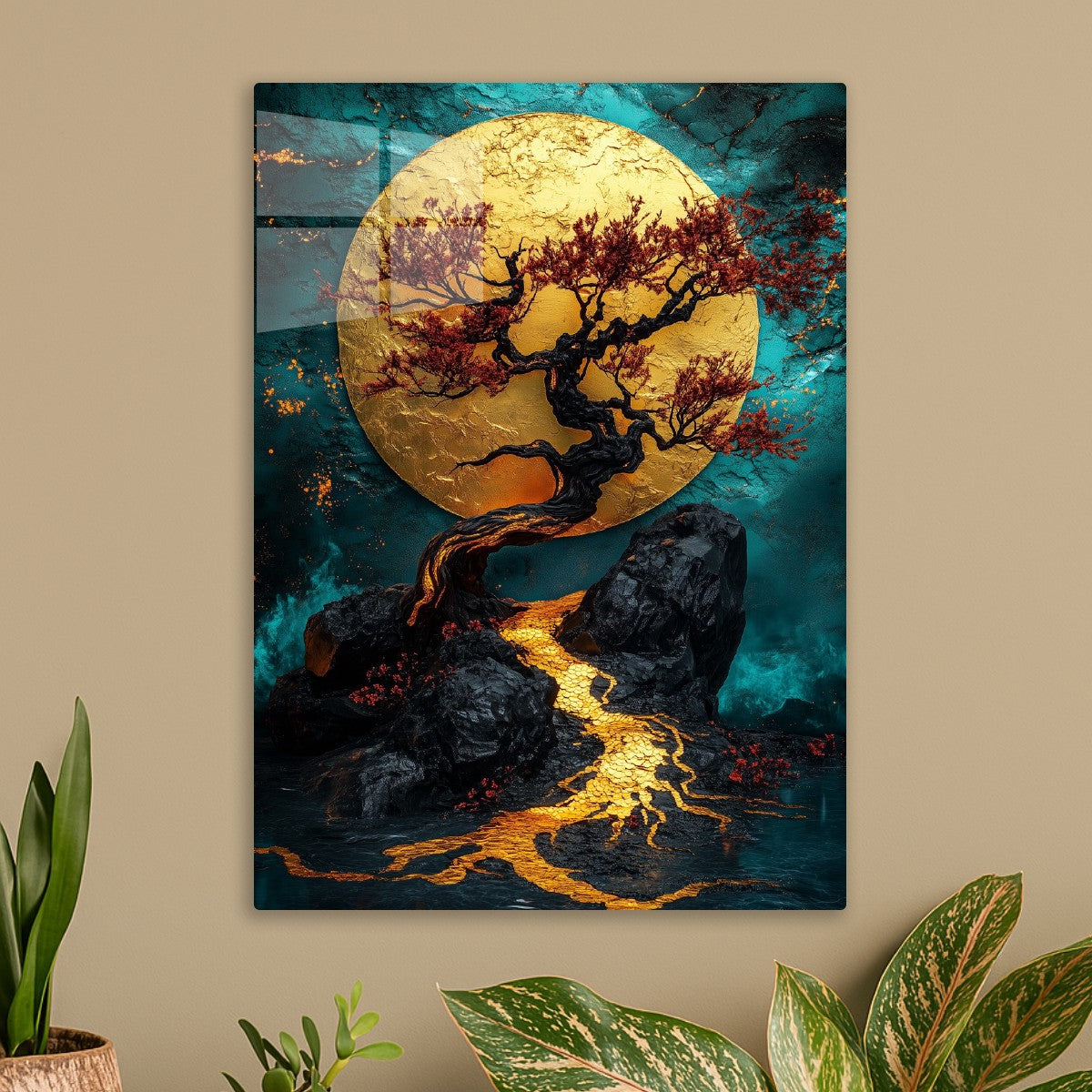 Golden Kintsugi Bonsai