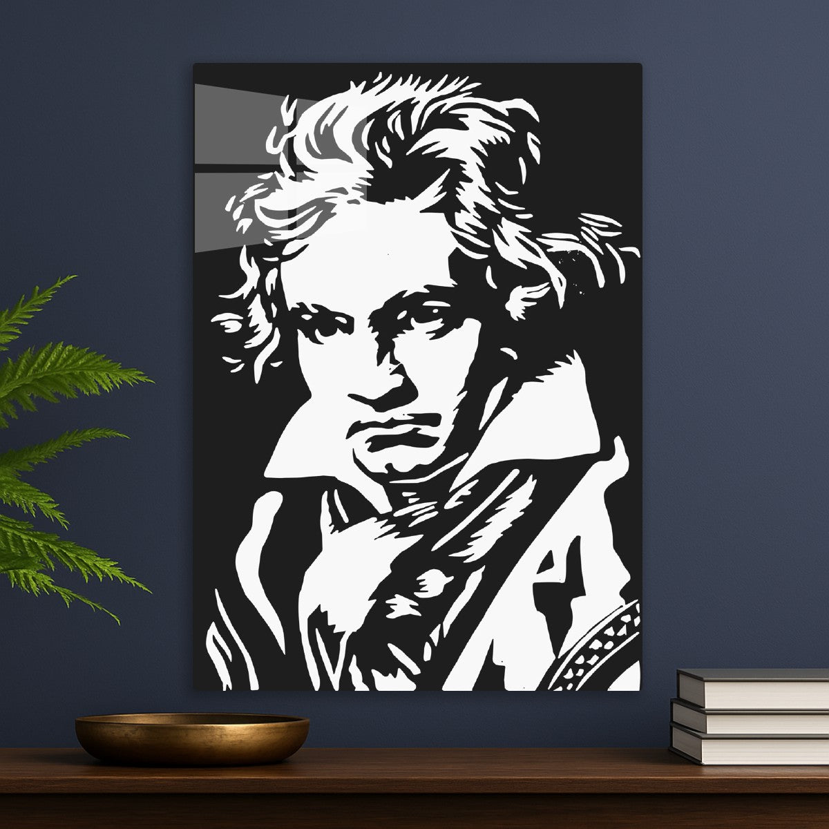 Beethoven Portrait Black White