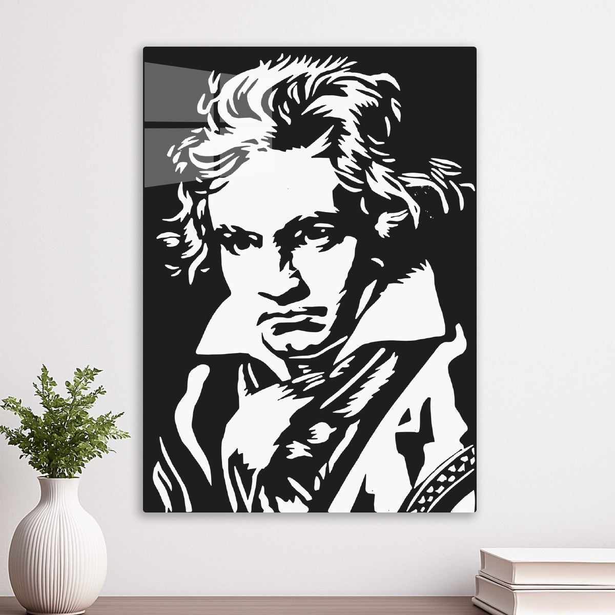 Beethoven Portrait Black White
