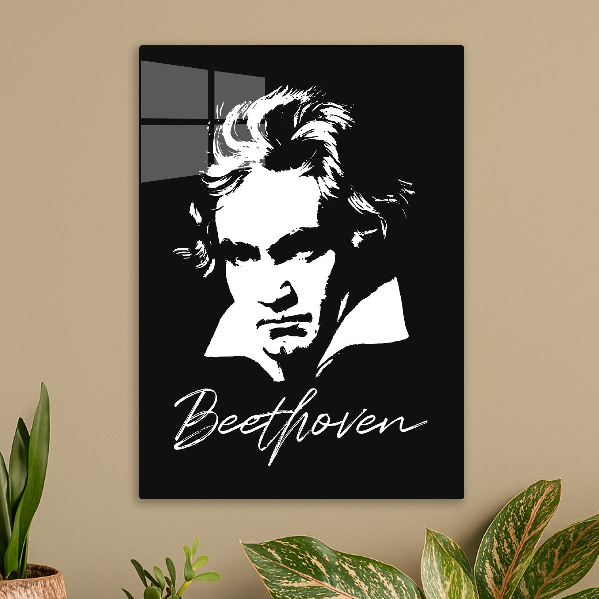 Beethoven White and Black Art