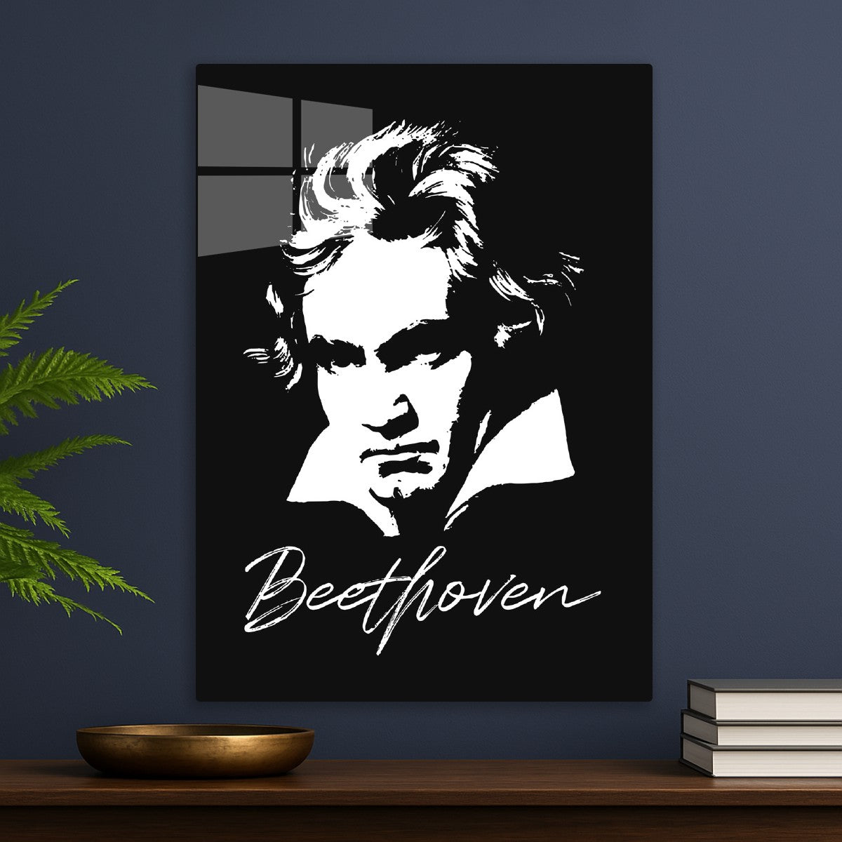 Beethoven White and Black Art