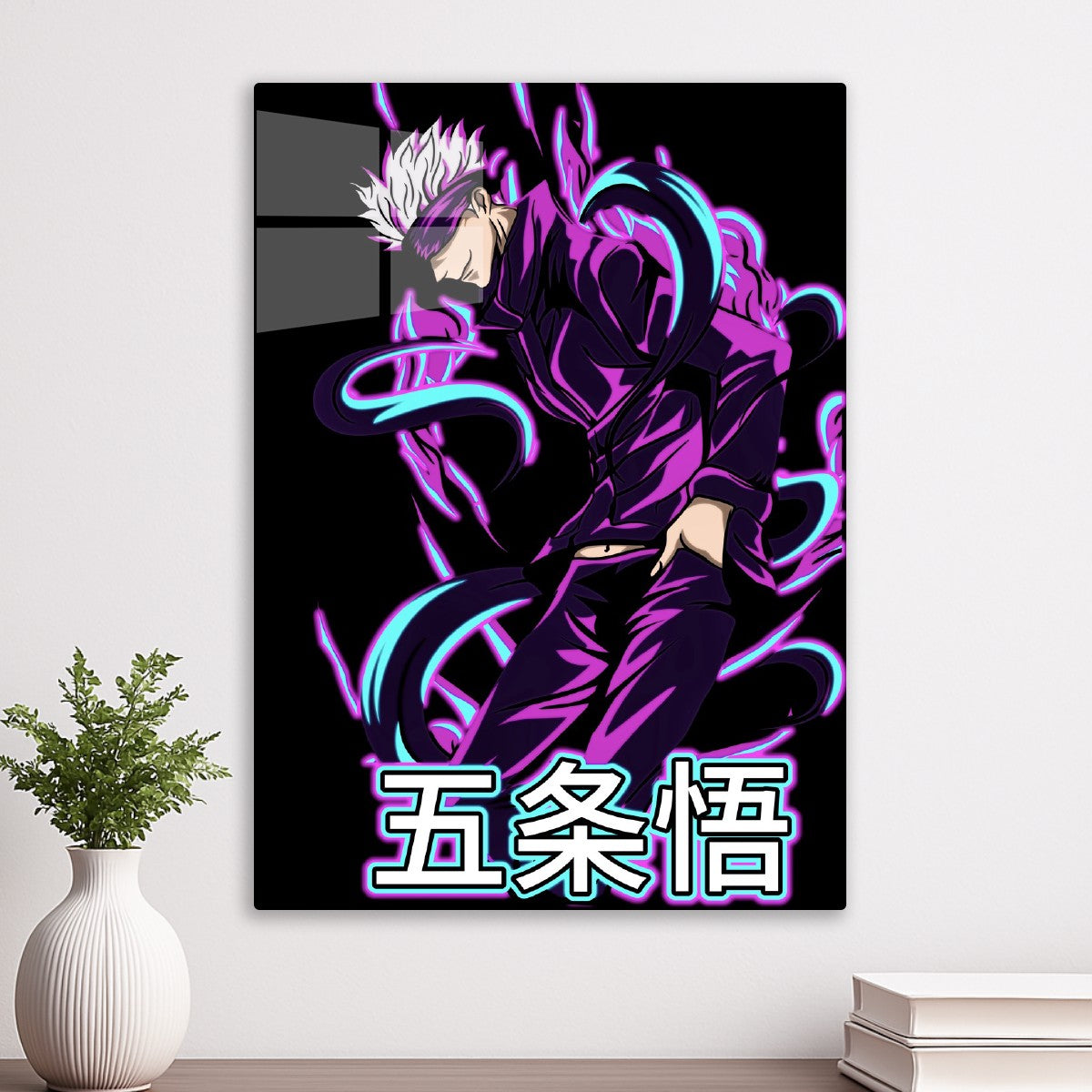 gojo satoru neon purple 