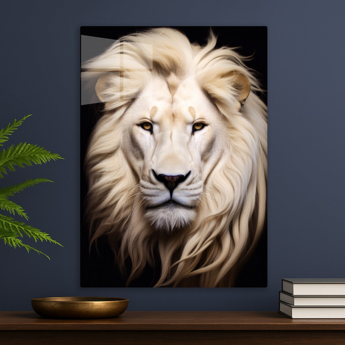 A white hair lion