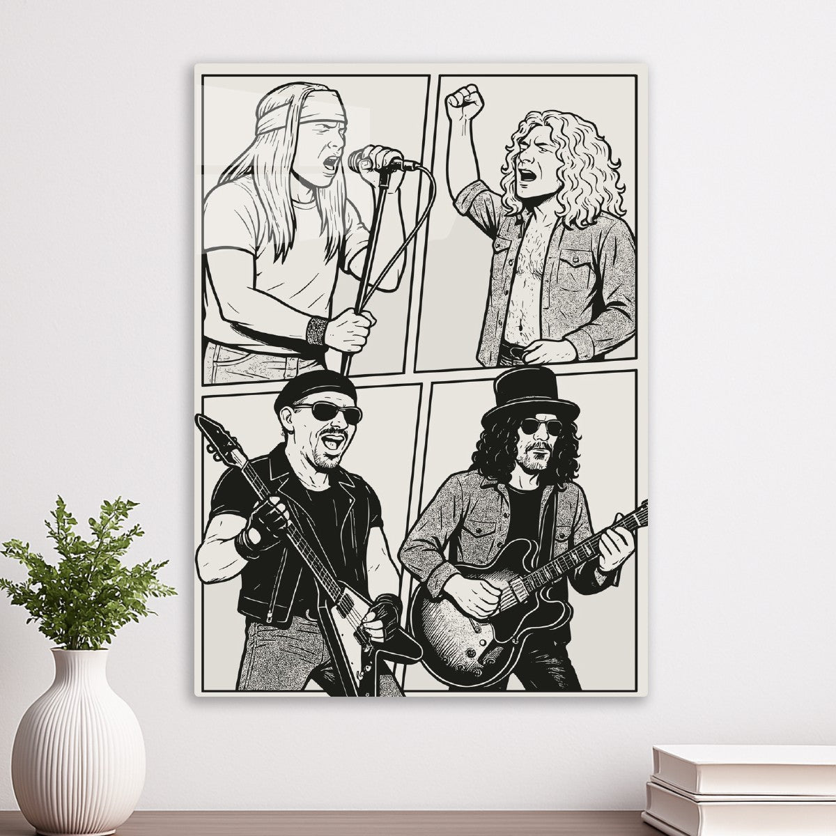 Rock Band Comic Panel