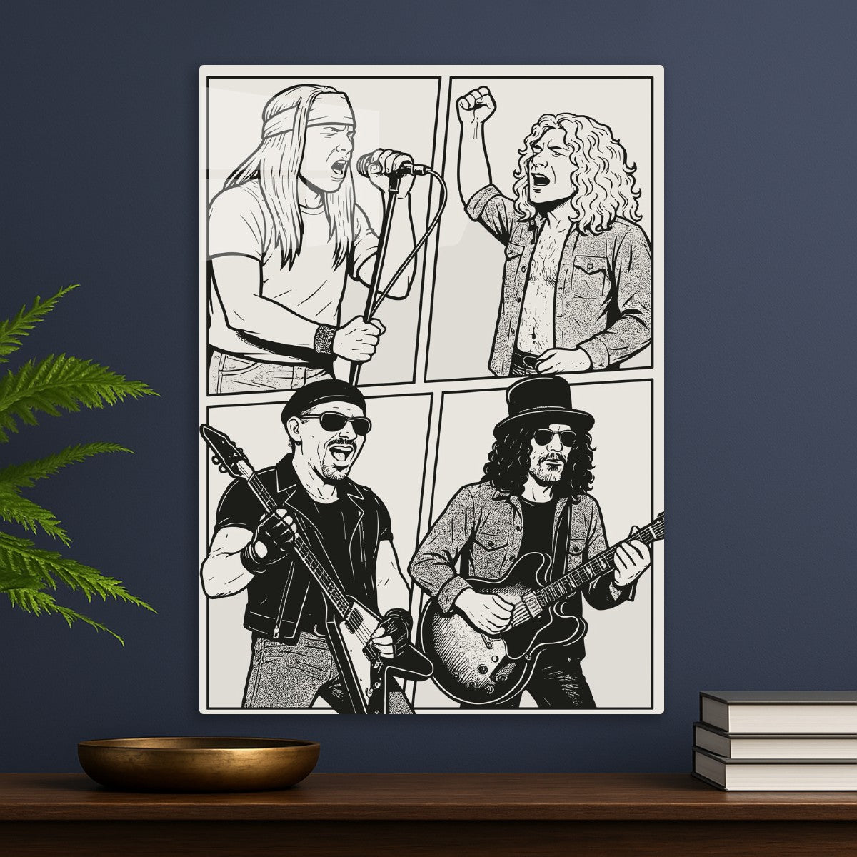 Rock Band Comic Panel