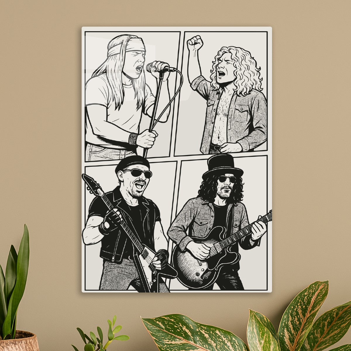 Rock Band Comic Panel