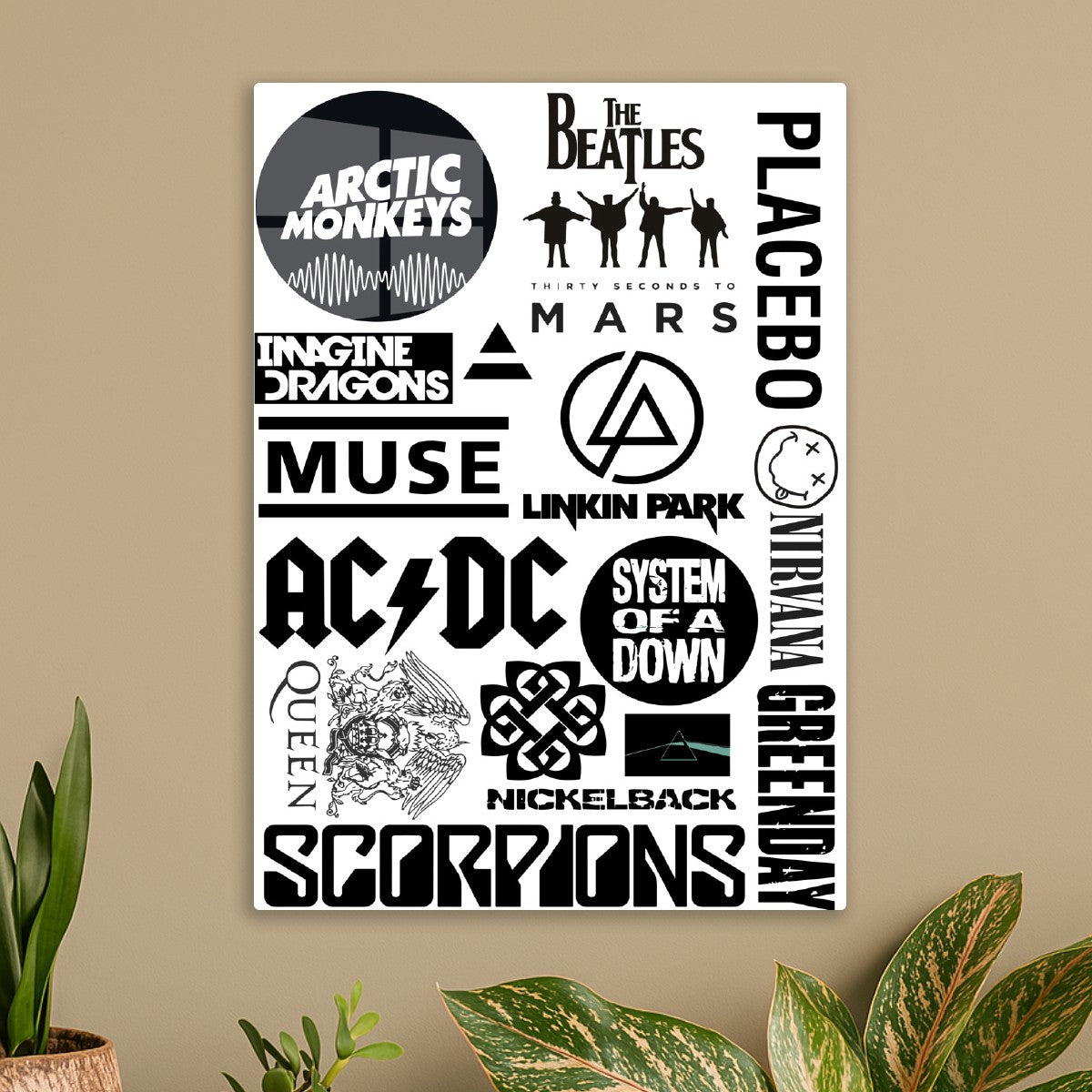 Band Logos Collage