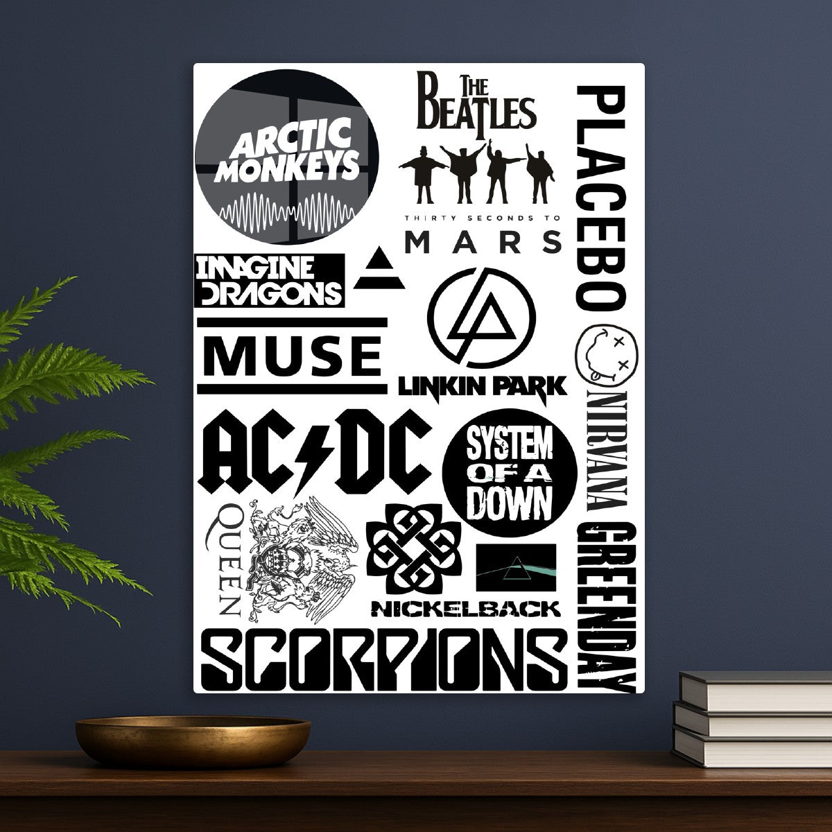 Band Logos Collage