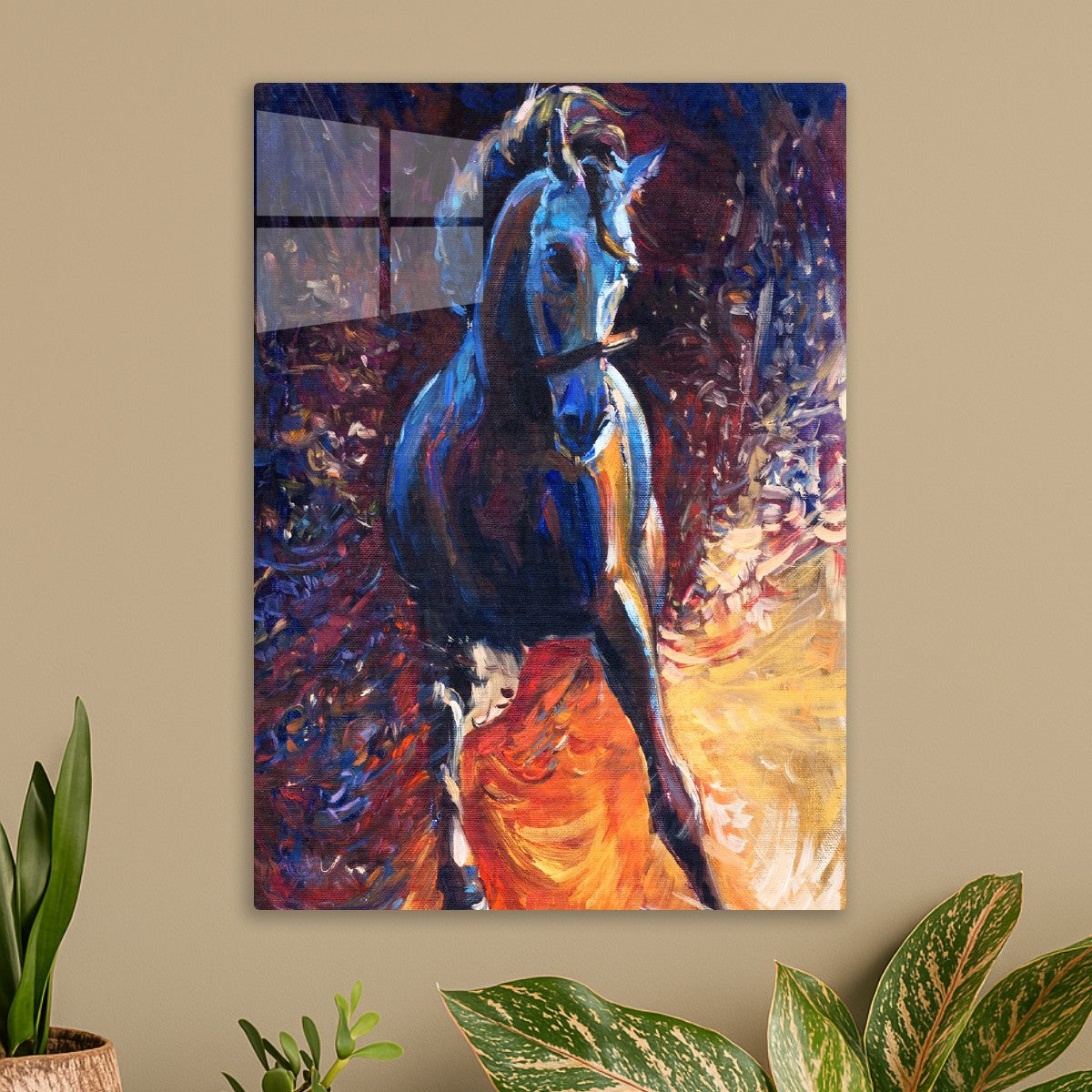 A galloping horse